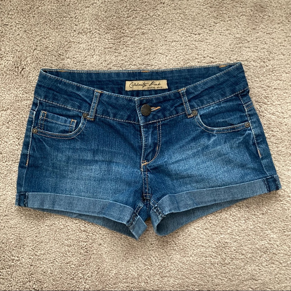 Celebrity Pink cuffed jean shorts size 3